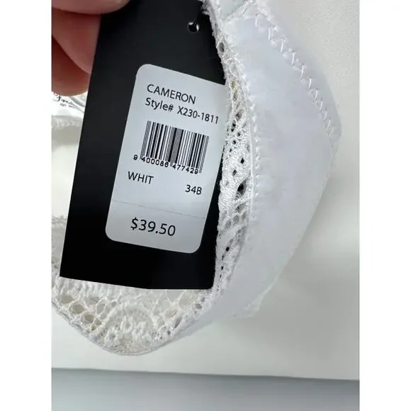 Brand New Frederick's of Hollywood Women's Size 34B White Cameron Bra - Picture 3 of 7